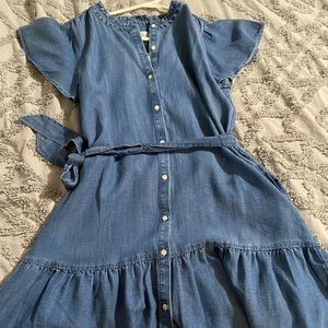 Loft chambray/denim dress
